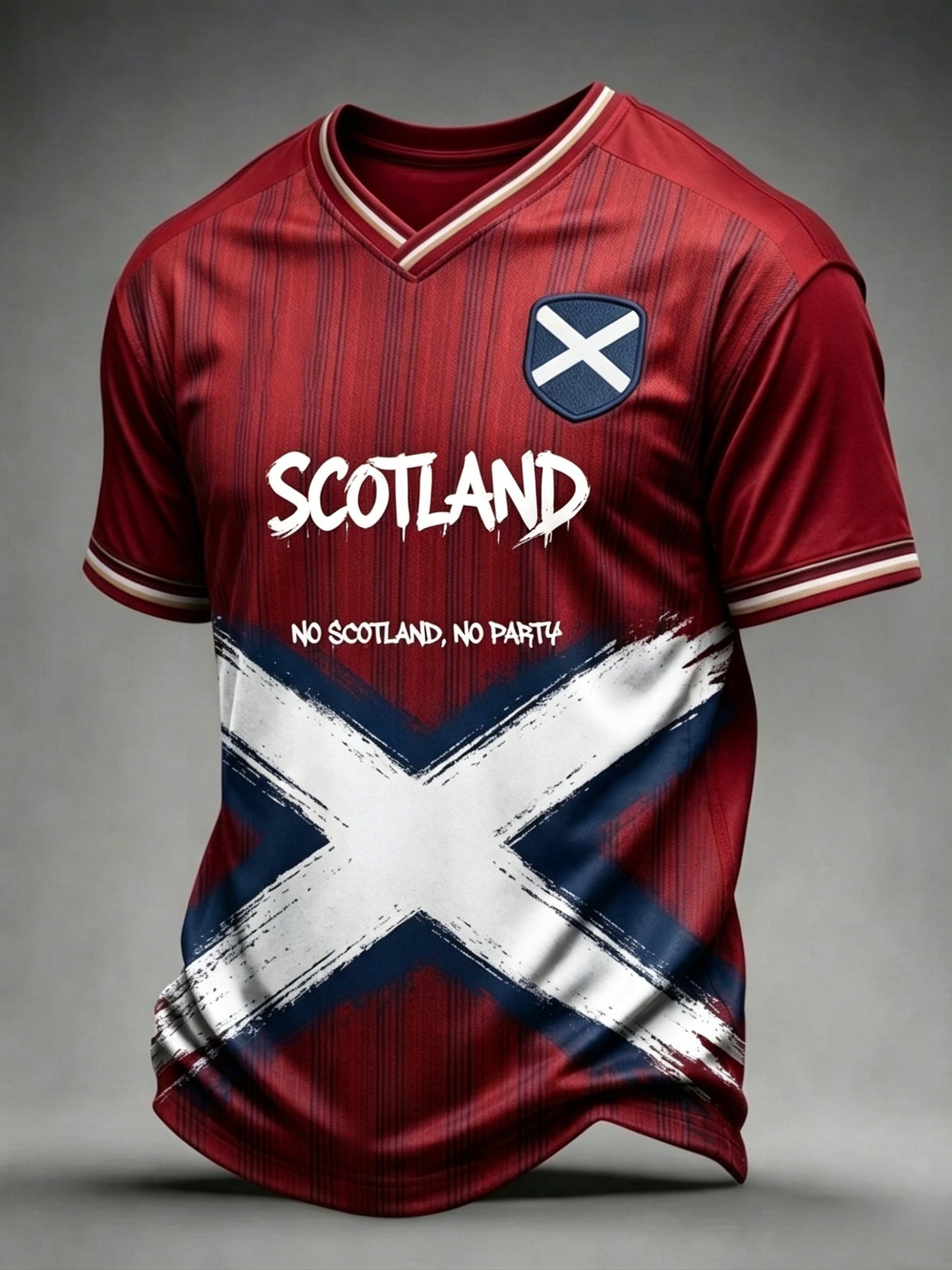 Men's UK Football Lover Scotland Printed short sleeve t-shirt