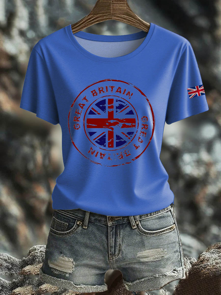 Women's British short-sleeved T-shirt