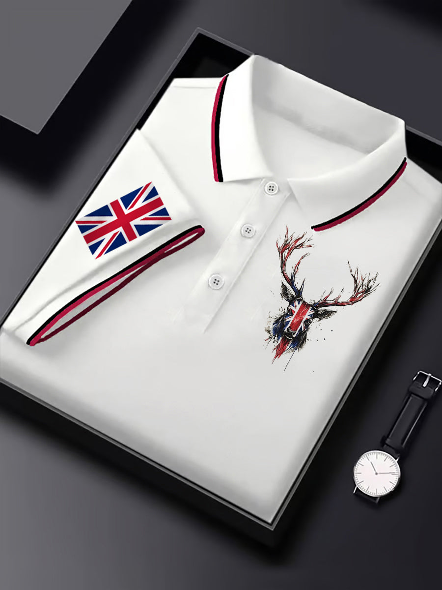 Men's Vintage England Flag Casual Shirt