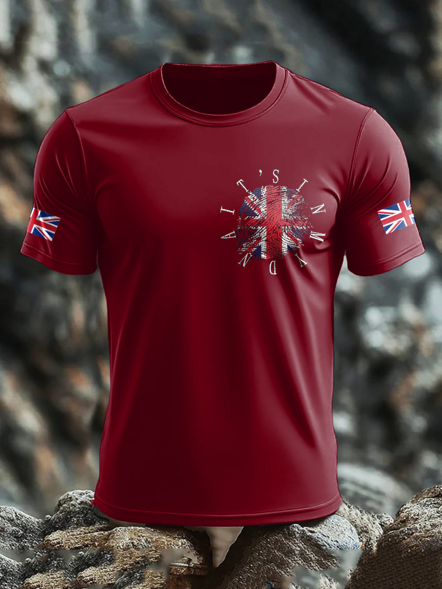 Men's UK Flag Printed T-shirt