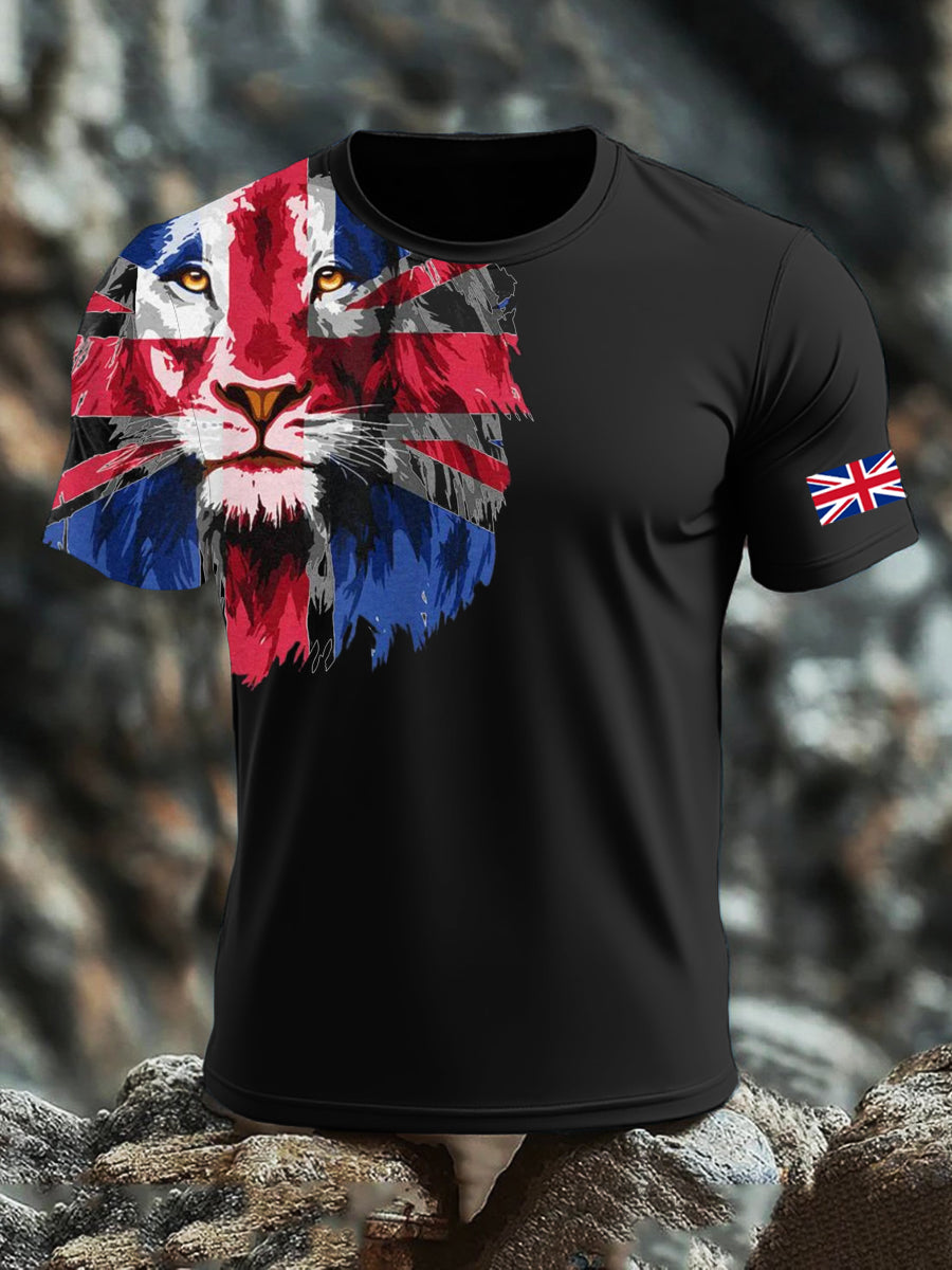 Men's UK Flag Printed T-shirt