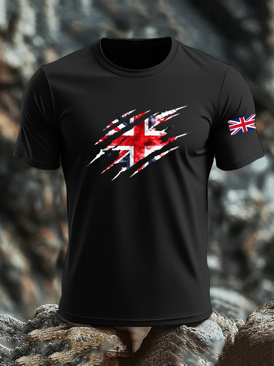 Men's UK Flag Printed T-shirt