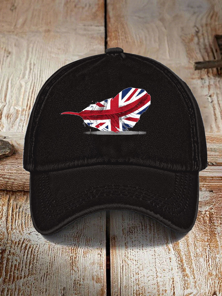 Unisex UK Flag Print Hat