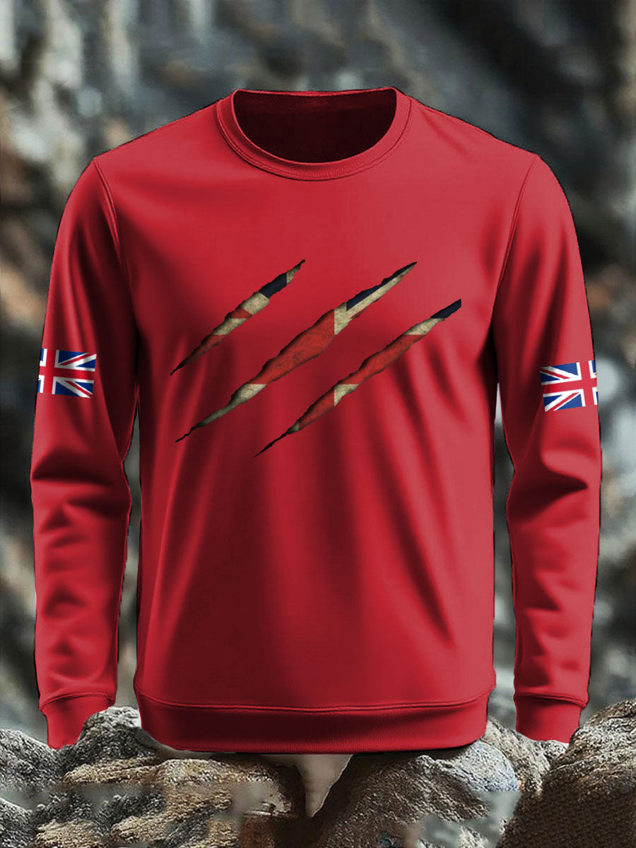 Men's UK Flag Printed Sweatshirt