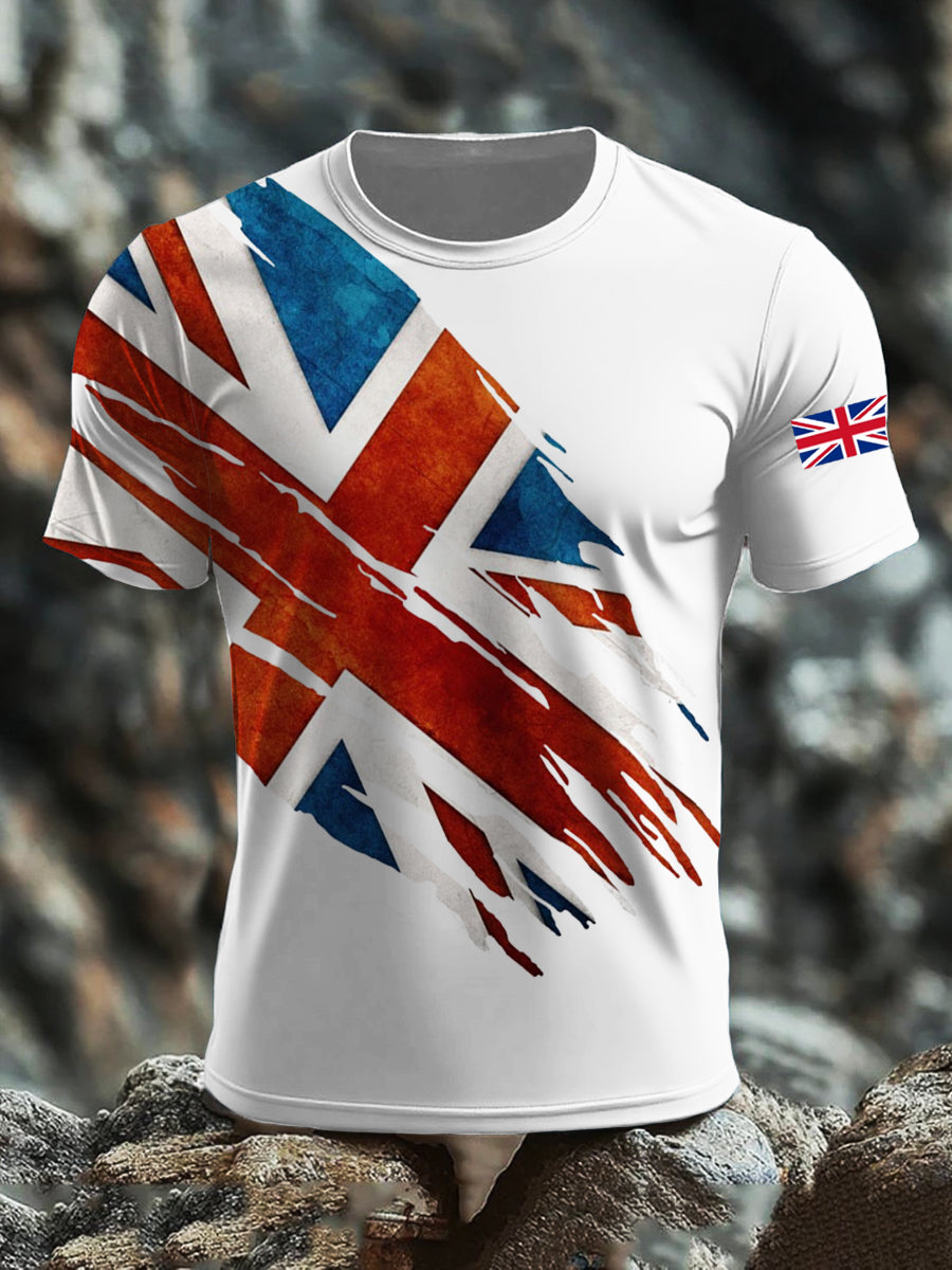 Men's UK Flag Printed T-shirt