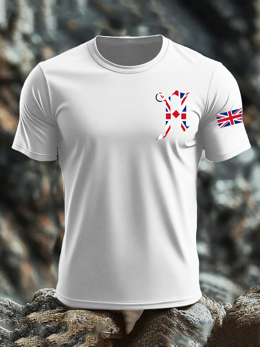 Men's UK Flag Printed T-shirt
