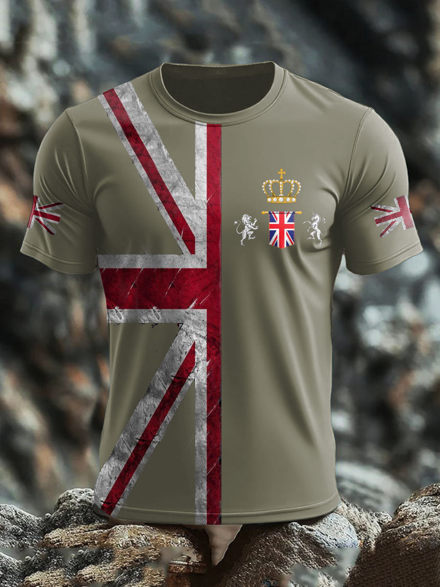 Men's UK Flag Printed T-shirt