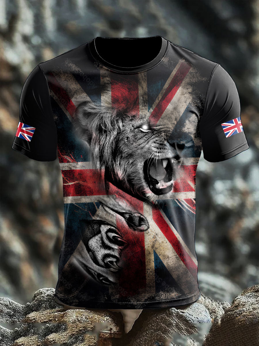 Men's UK Flag Printed T-shirt