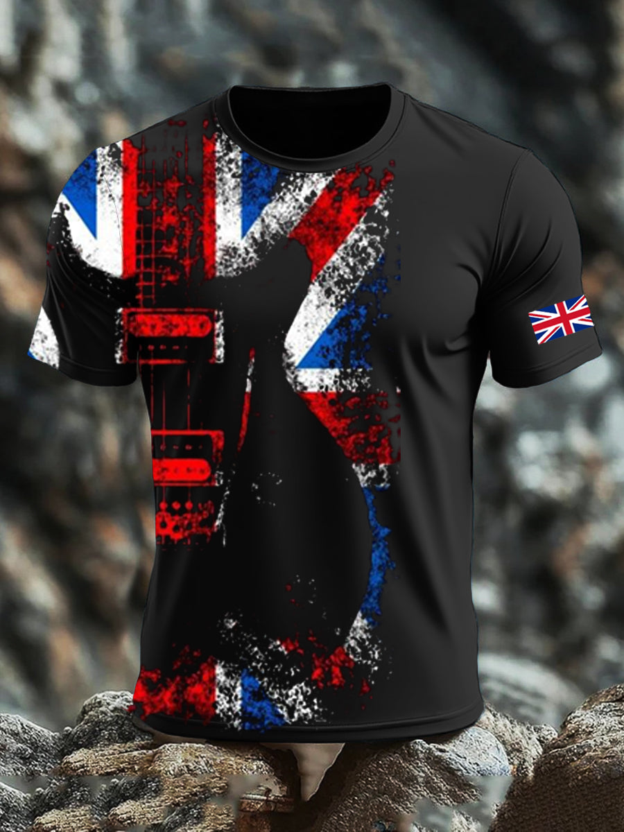 Men's UK Flag Printed T-shirt