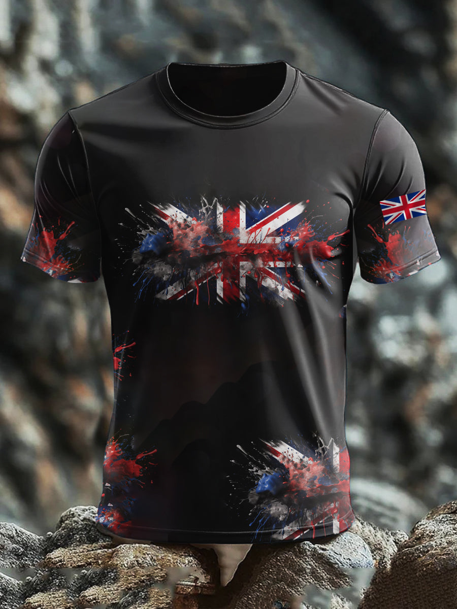 Men's british short sleeves t-shirt
