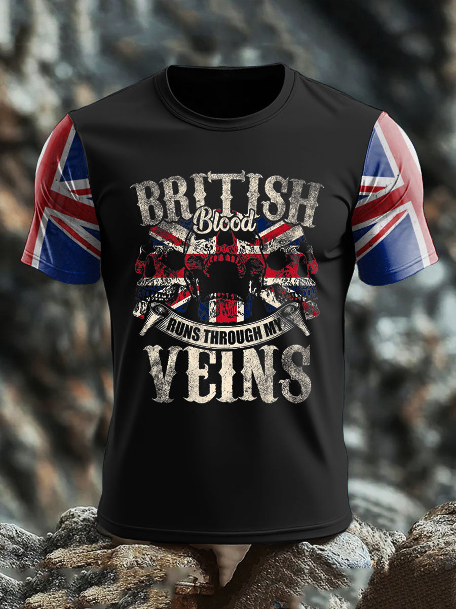 Men's UK Flag Proud Printed T-shirt