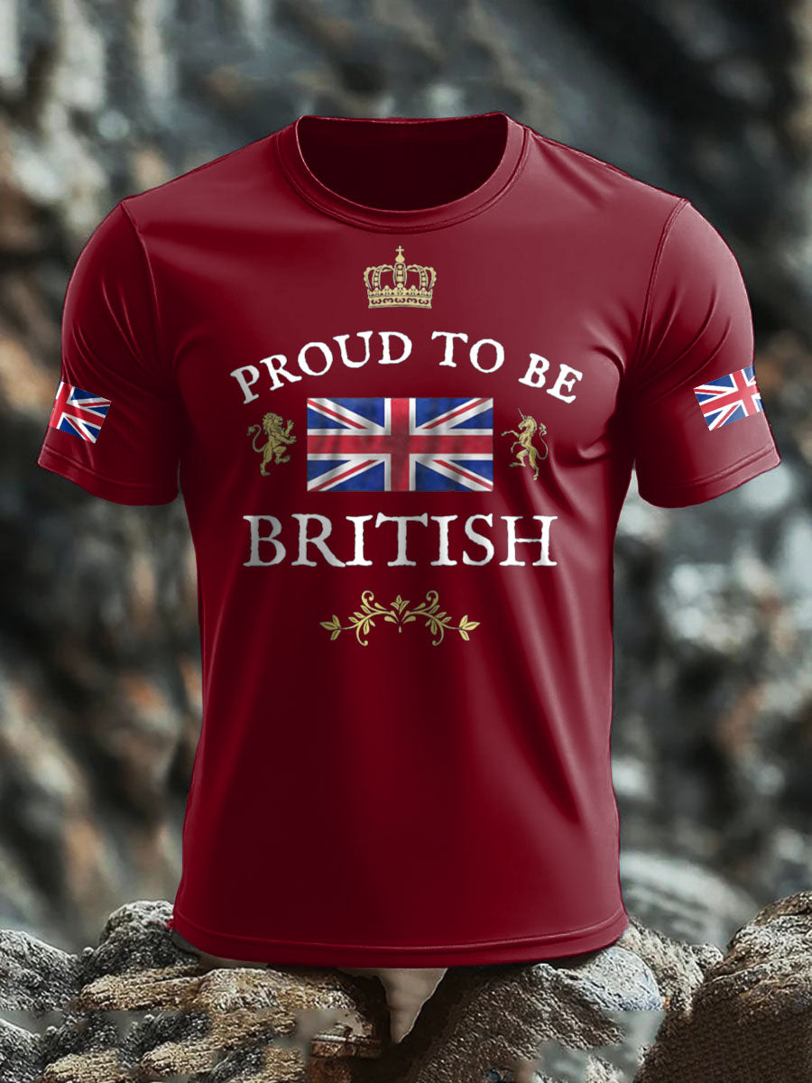 Men's UK Flag Proud Printed T-shirt