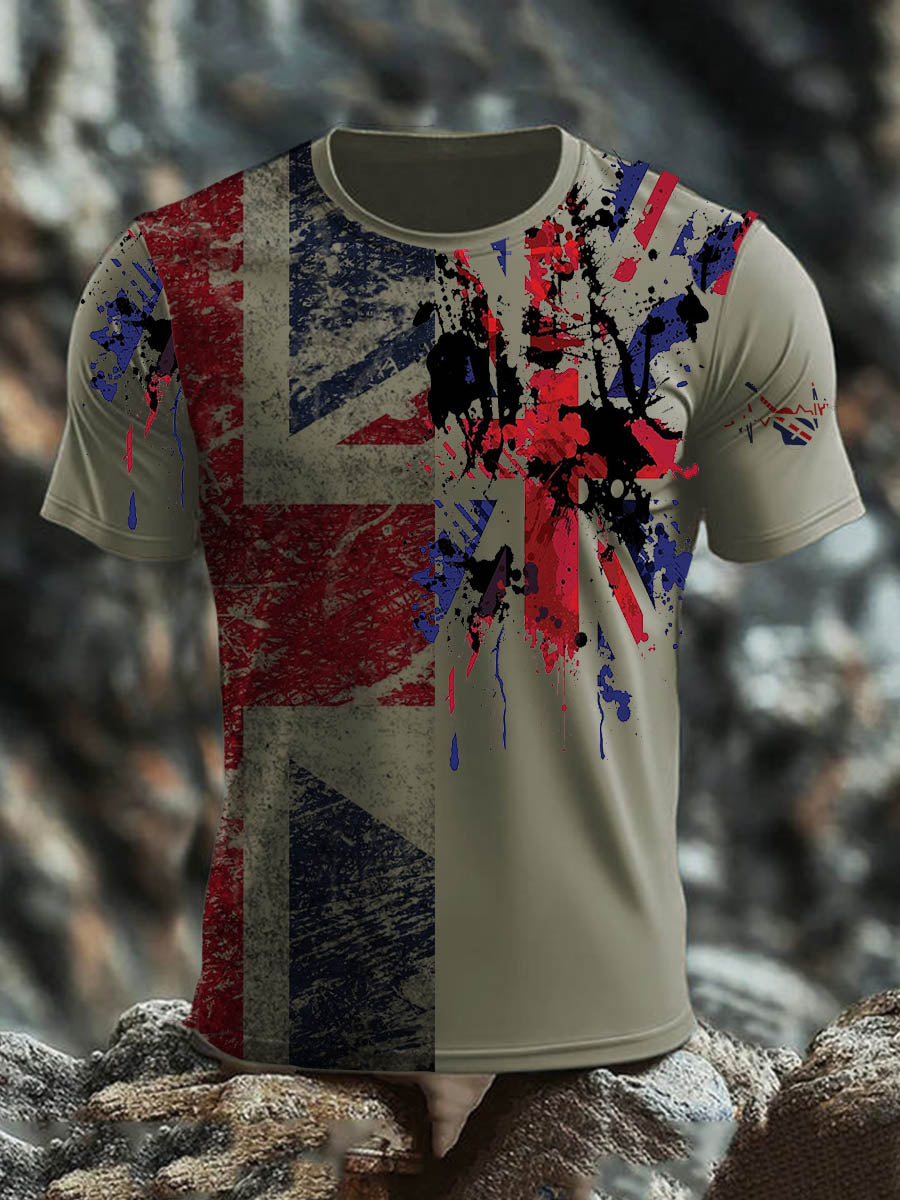 Men's British short sleeves t-shirt