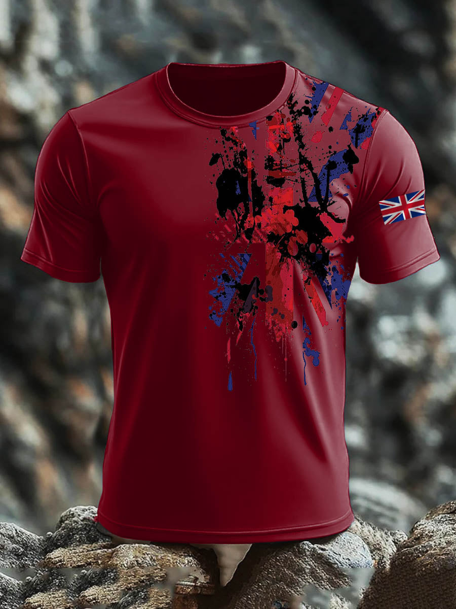 Men's British short sleeves t-shirt