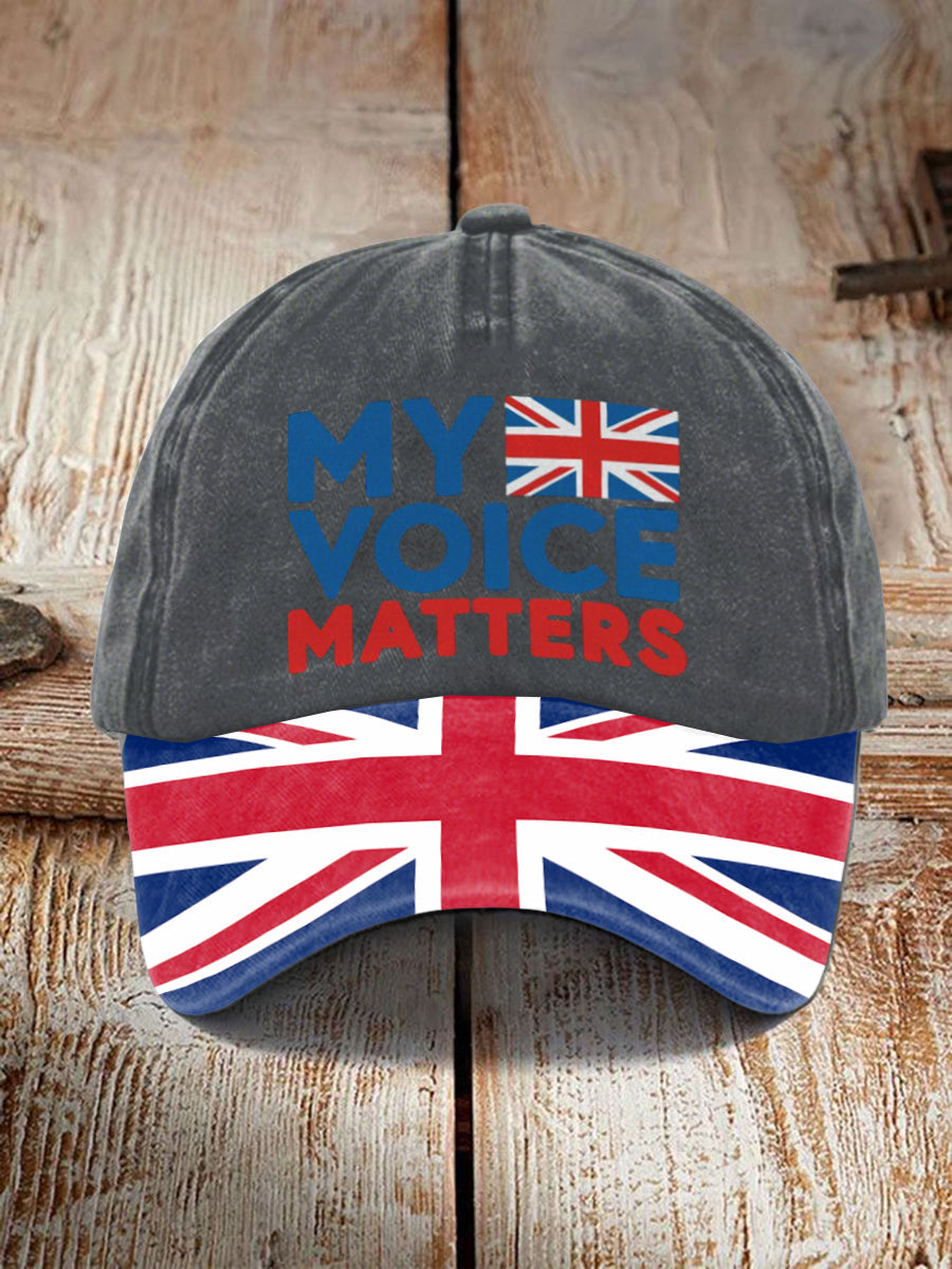 Unisex My Voice Matters UK Hat