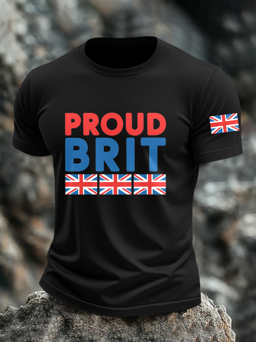 Men's Proud Brit Print Casual Shirt