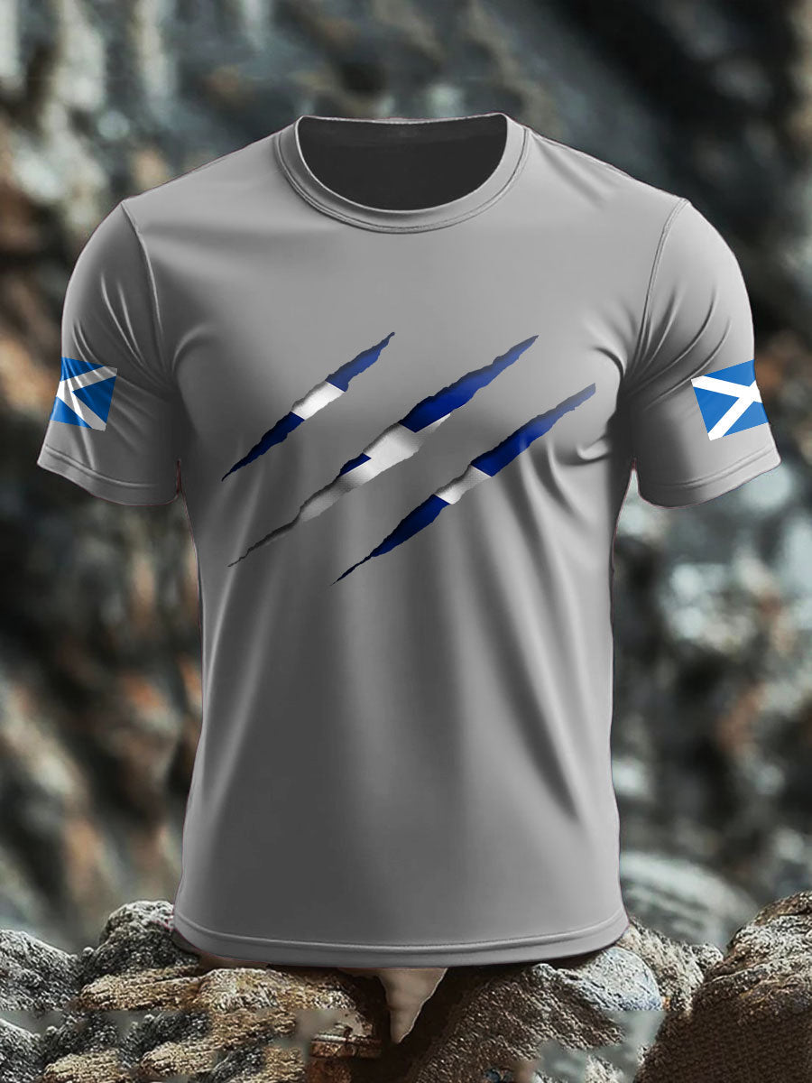 Men's Scotland UK Flag Printed T-shirt
