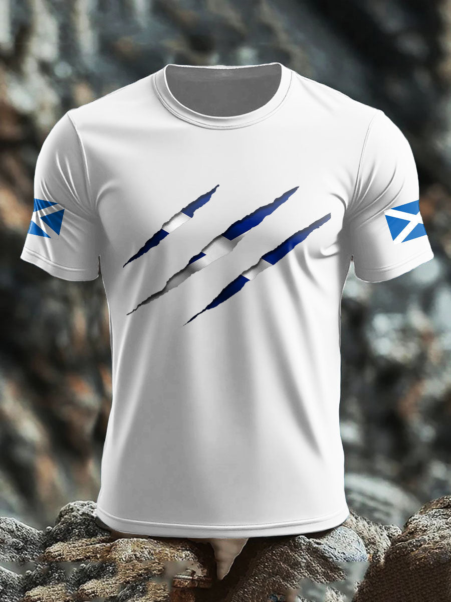 Men's Scotland UK Flag Printed T-shirt