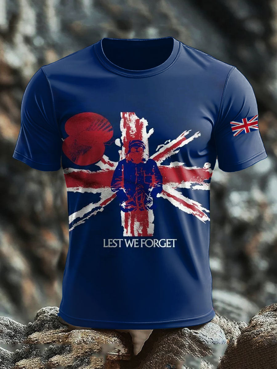 Men's British short sleeves t-shirt