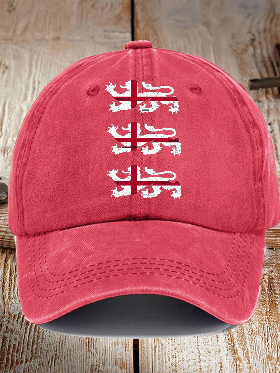 Unisex UK England Football Lover Champion Printed Hat