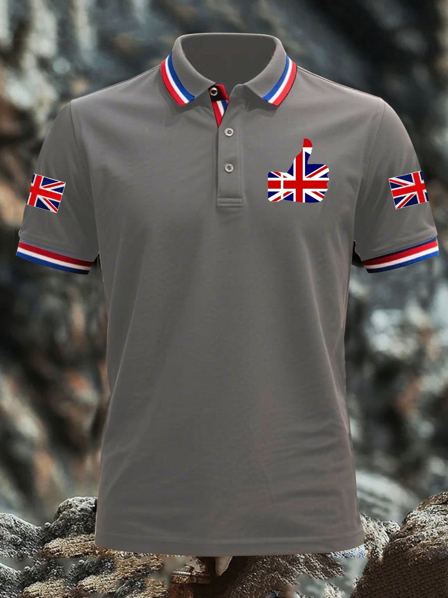 Men's Vintage England Flag Casual Shirt