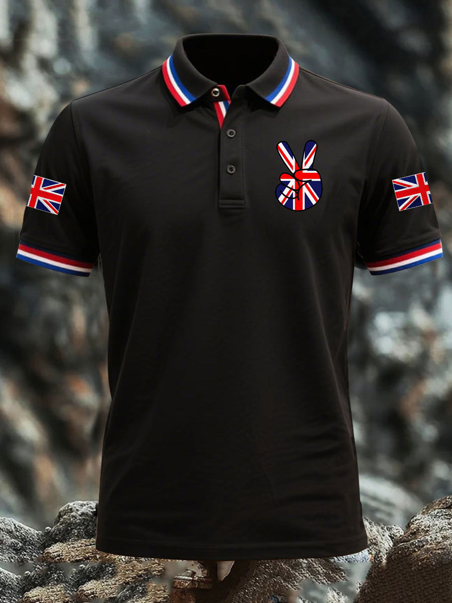 Men's Vintage England Flag Casual Shirt
