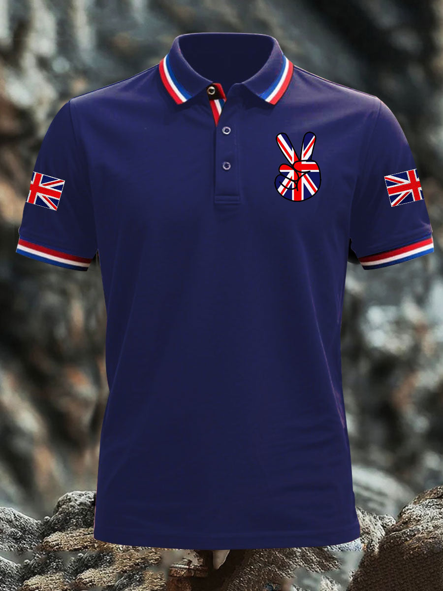 Men's Vintage England Flag Casual Shirt