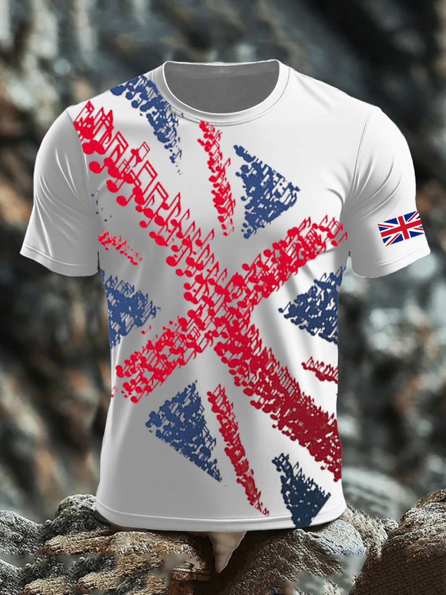 Men's UK Flag Printed T-shirt