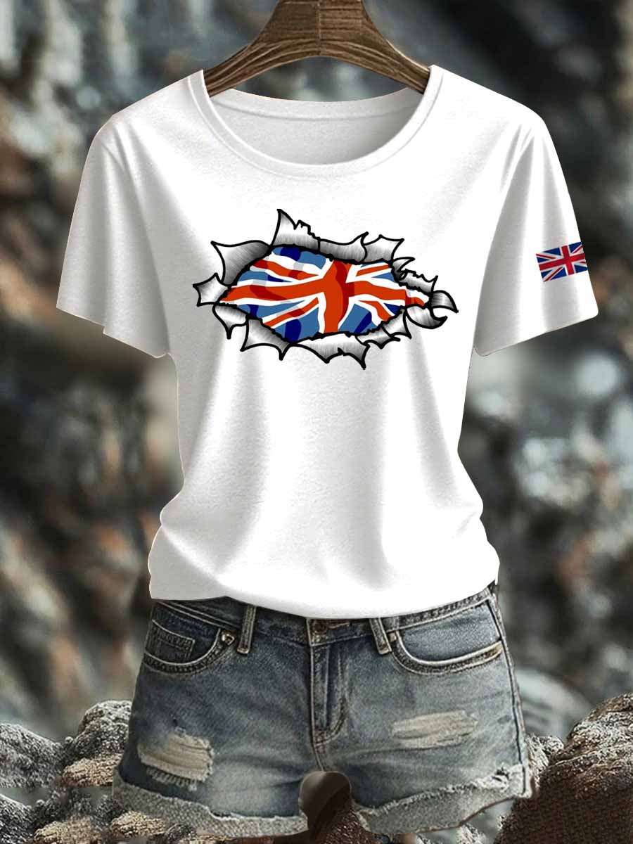 Women's British Iron On Short Sleeve T-Shirt
