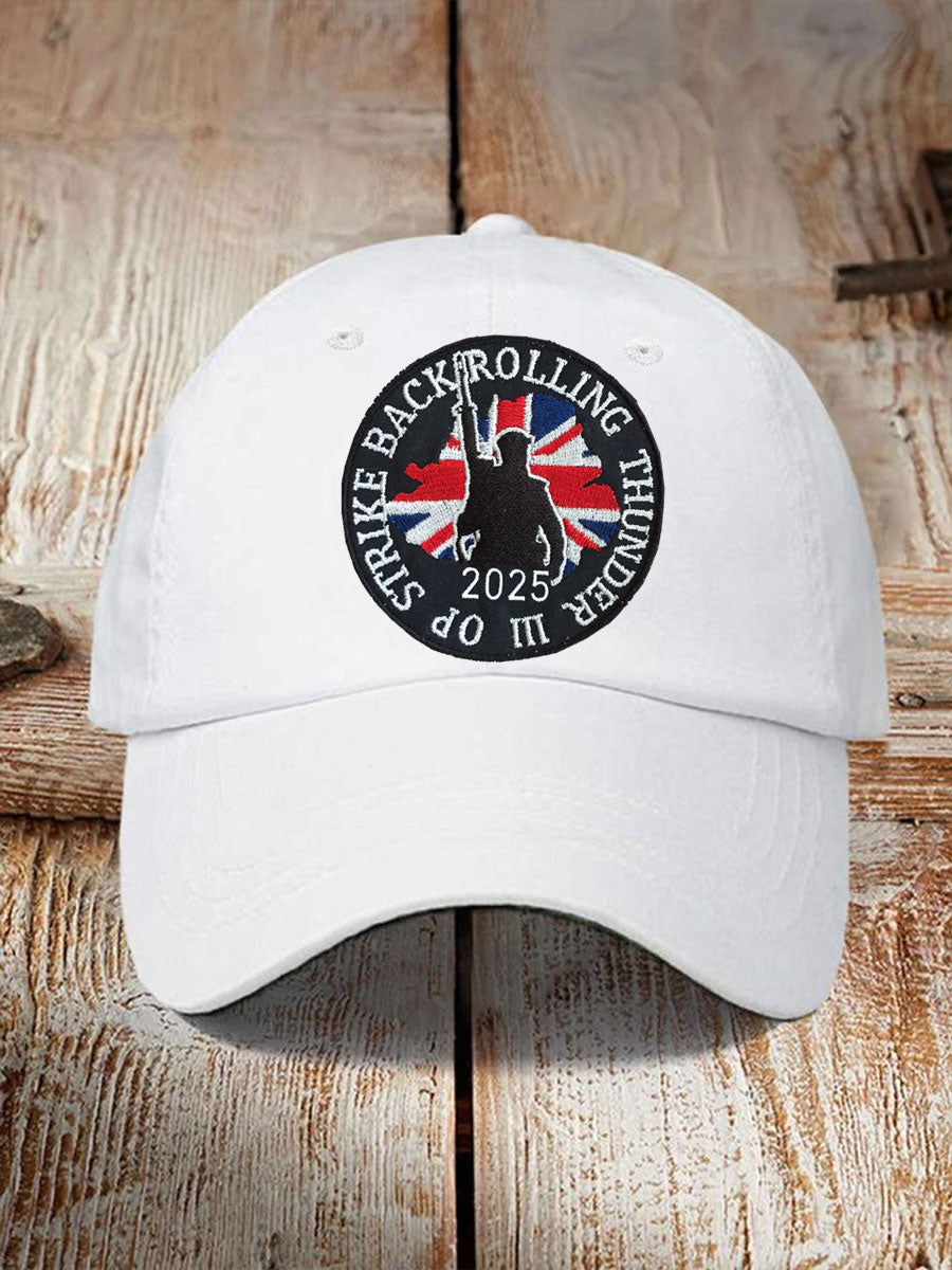 Unisex British Veteran Design Print Hat