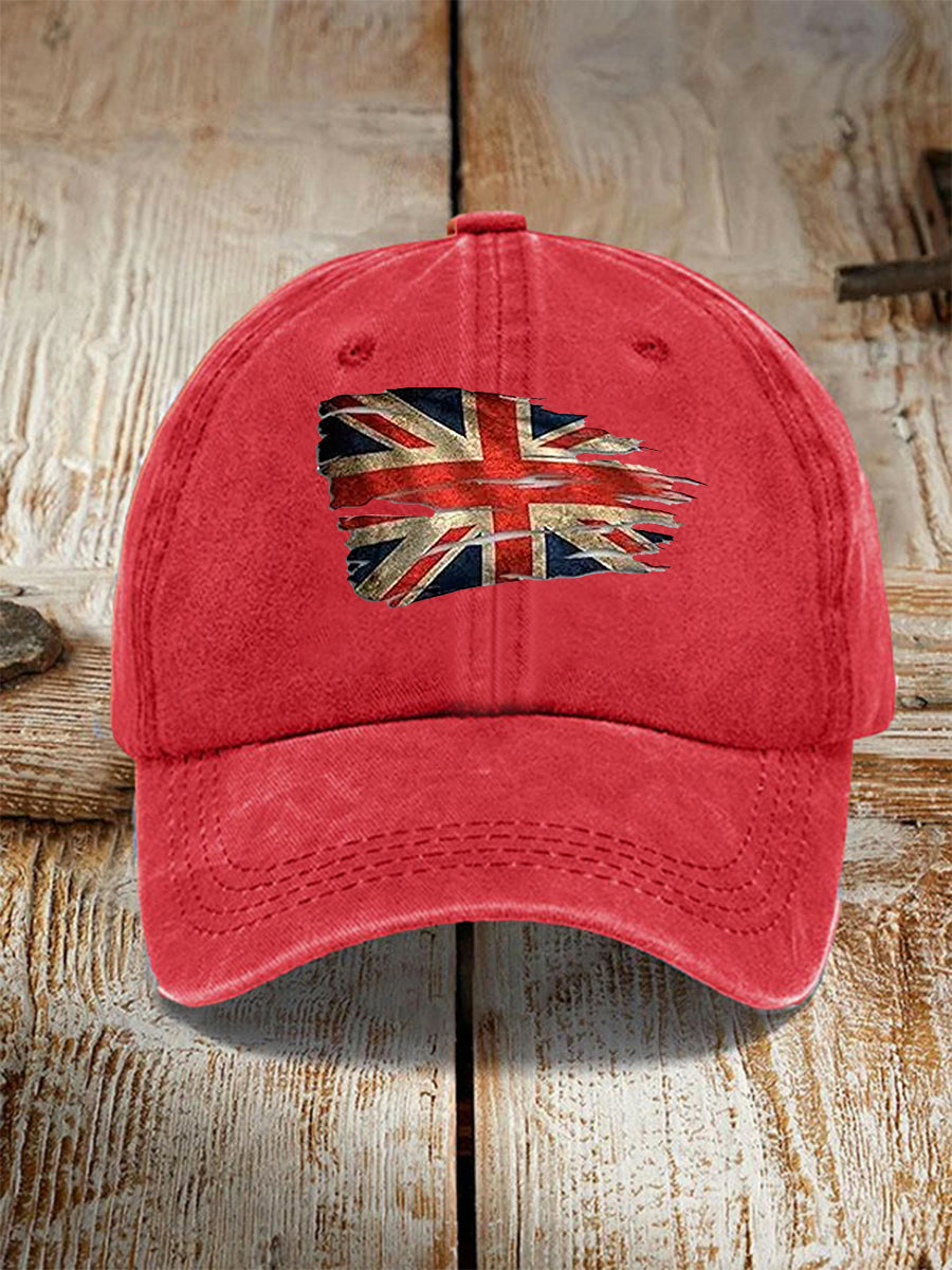 Unisex UK Flag Print Hat