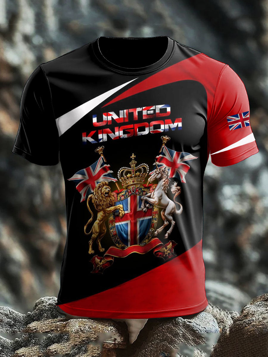 Men's British short sleeves t-shirt