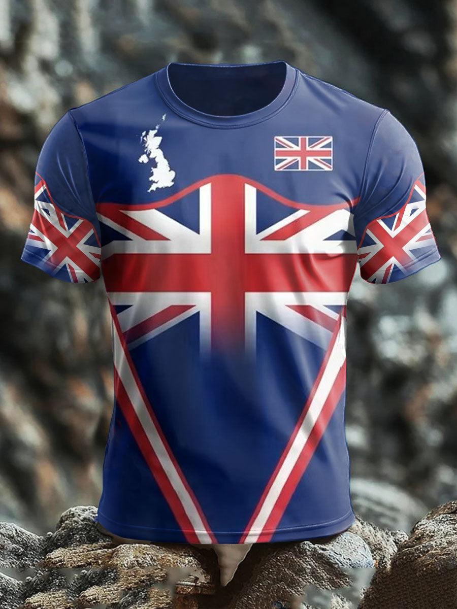 Men's British short sleeves t-shirt