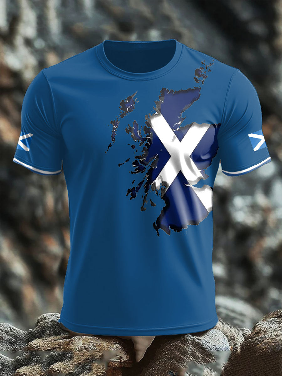 Men's Scotland Flag Proud Printed T-shirt