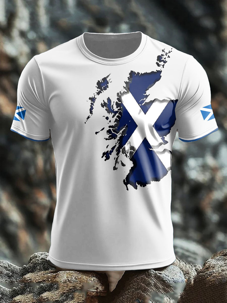Men's Scotland Flag Proud Printed T-shirt