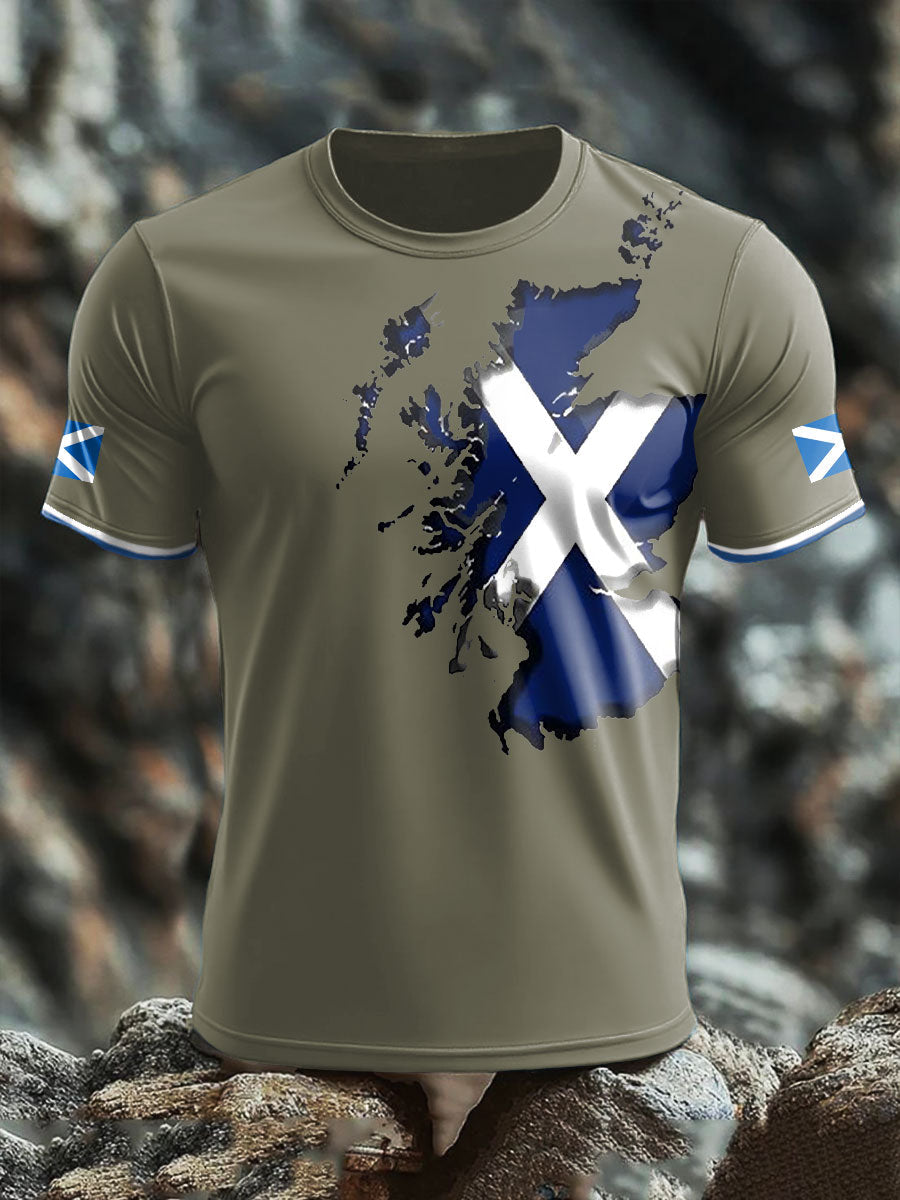Men's Scotland Flag Proud Printed T-shirt
