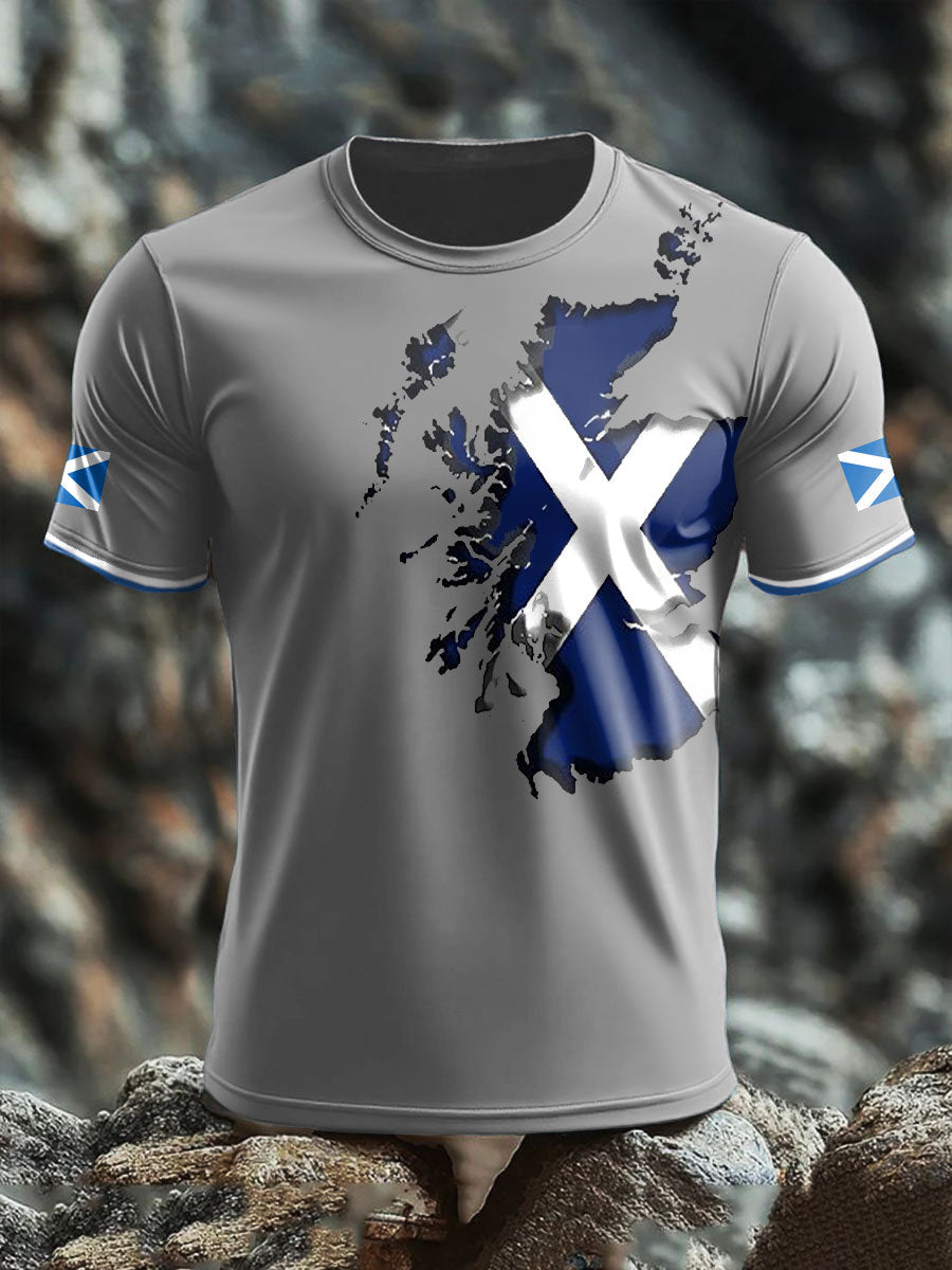 Men's Scotland Flag Proud Printed T-shirt