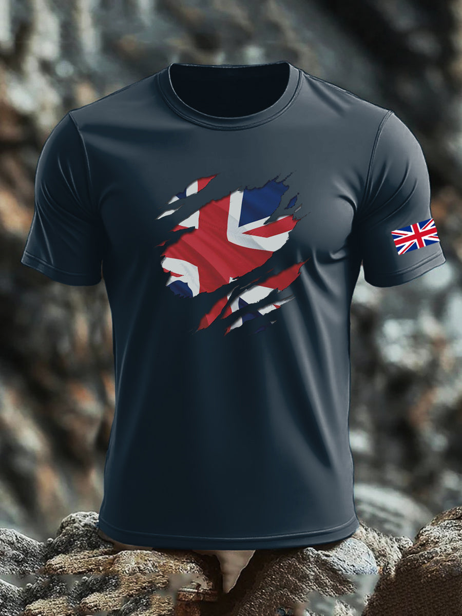 Men's UK Flag Printed T-shirt