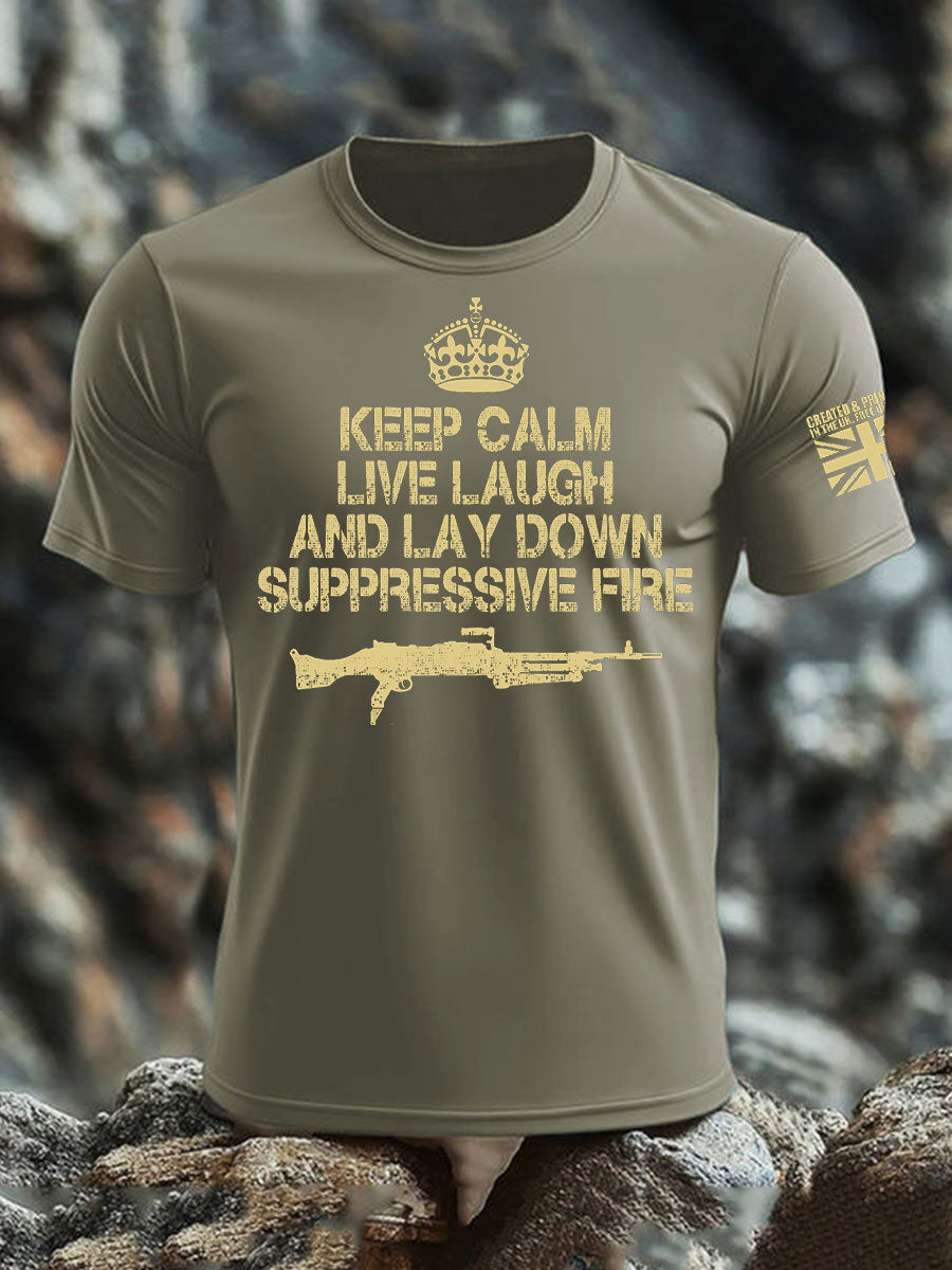 Men's British Veteran imitation cotton short-sleeved T-shirt