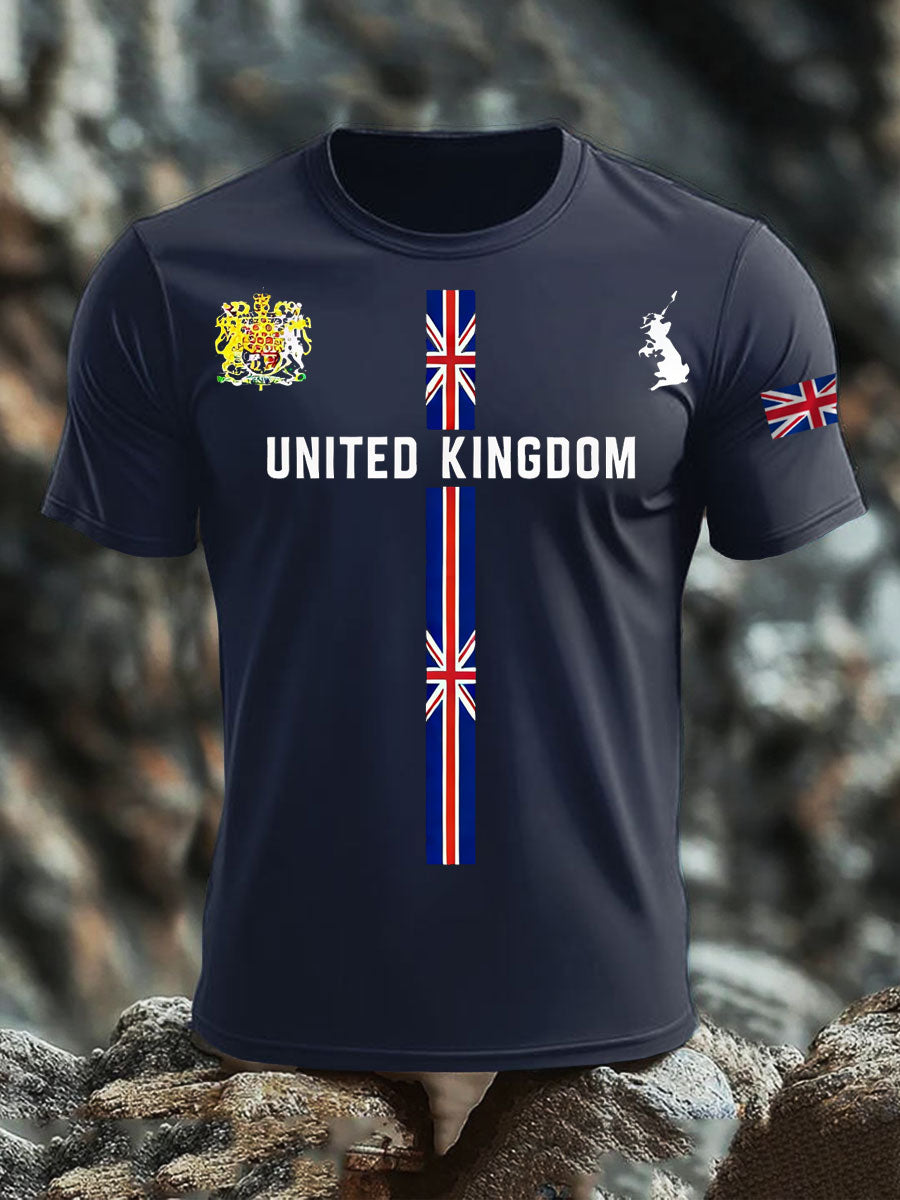 Men's British short sleeves t-shirt