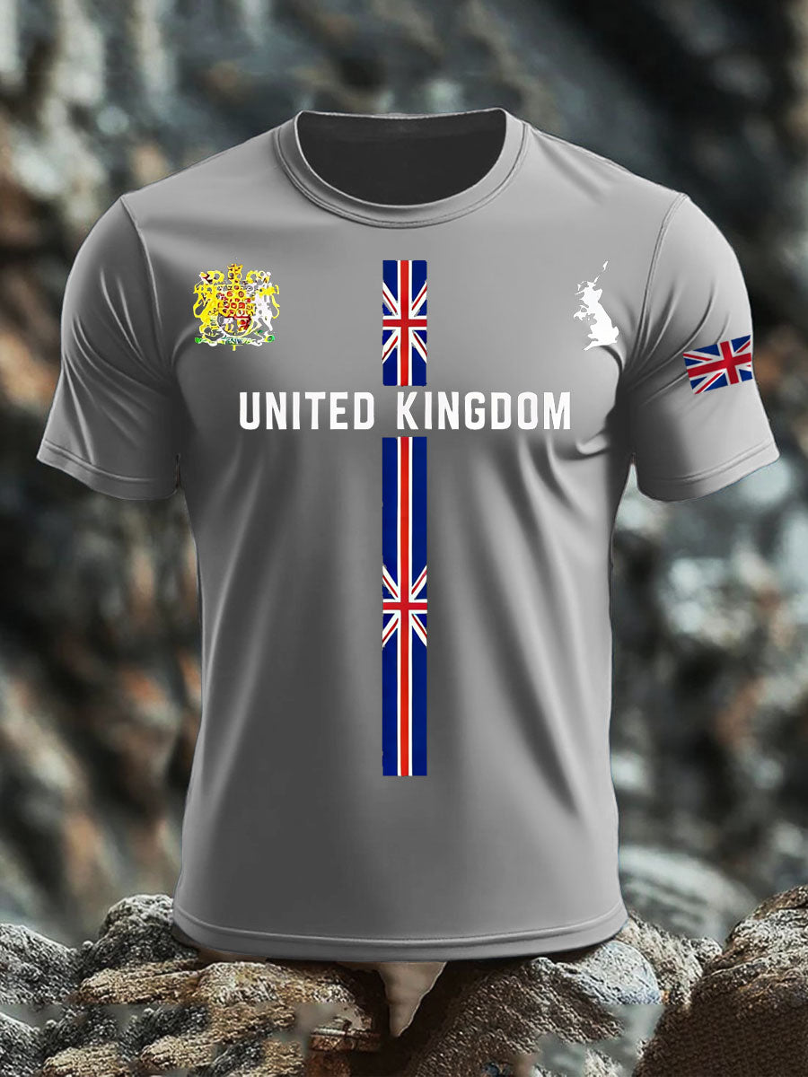 Men's British short sleeves t-shirt