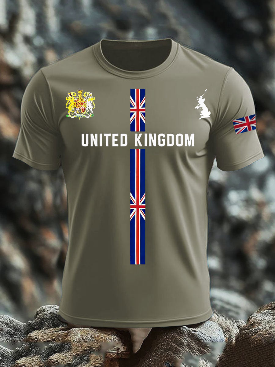 Men's British short sleeves t-shirt