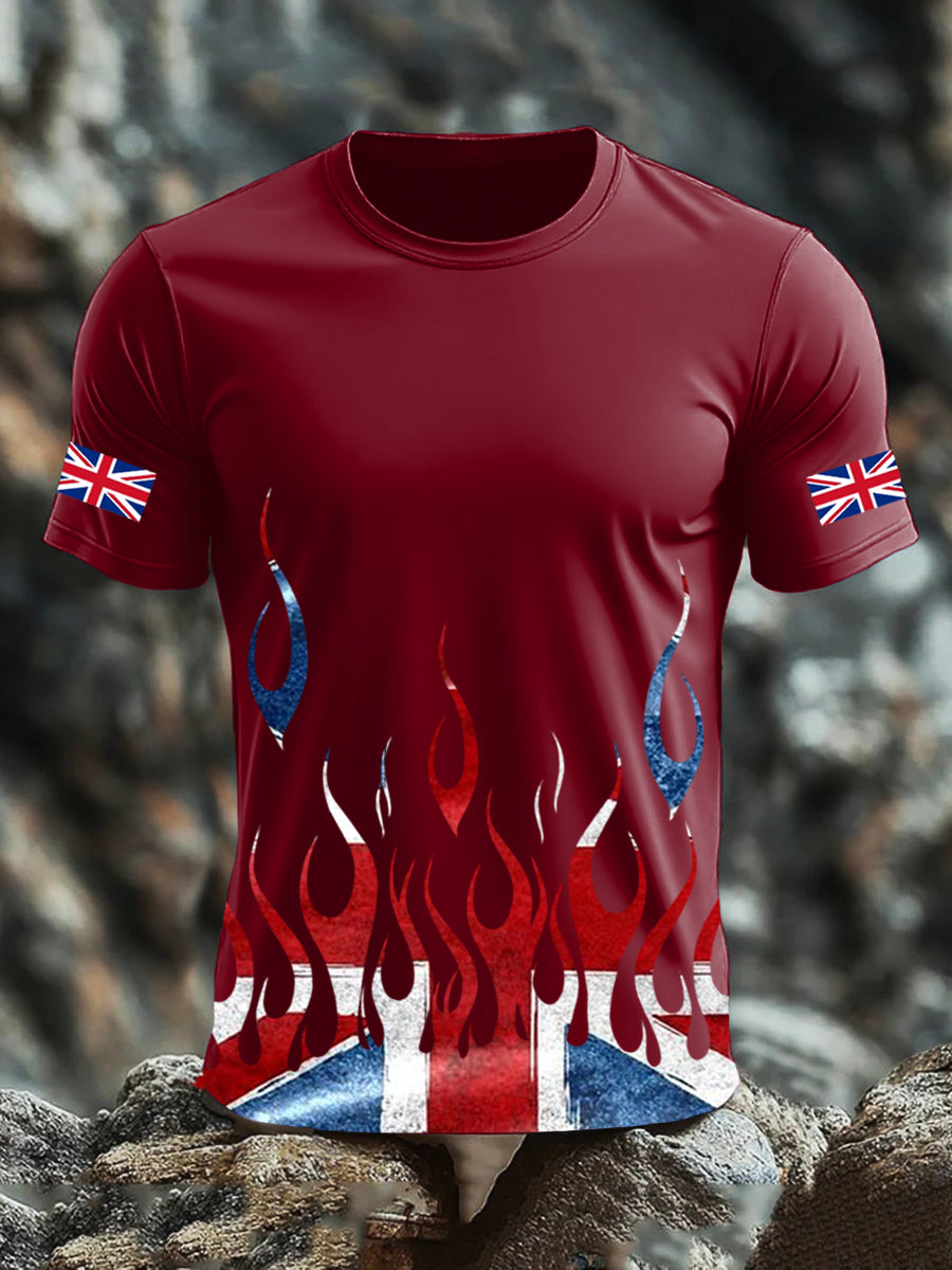 Men's UK Flag Printed T-shirt
