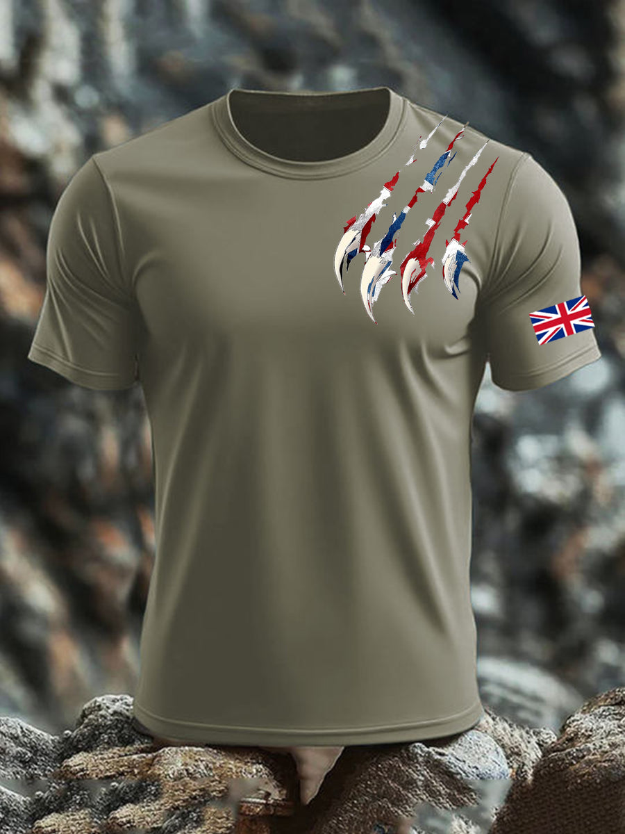 Men's UK Flag Printed T-shirt