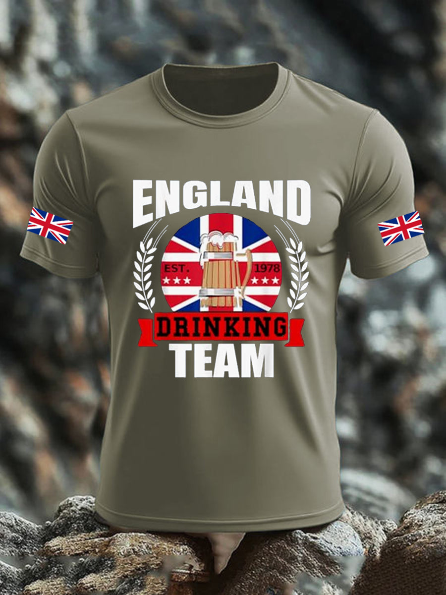 Men's UK Flag Liquor Printed T-shirt