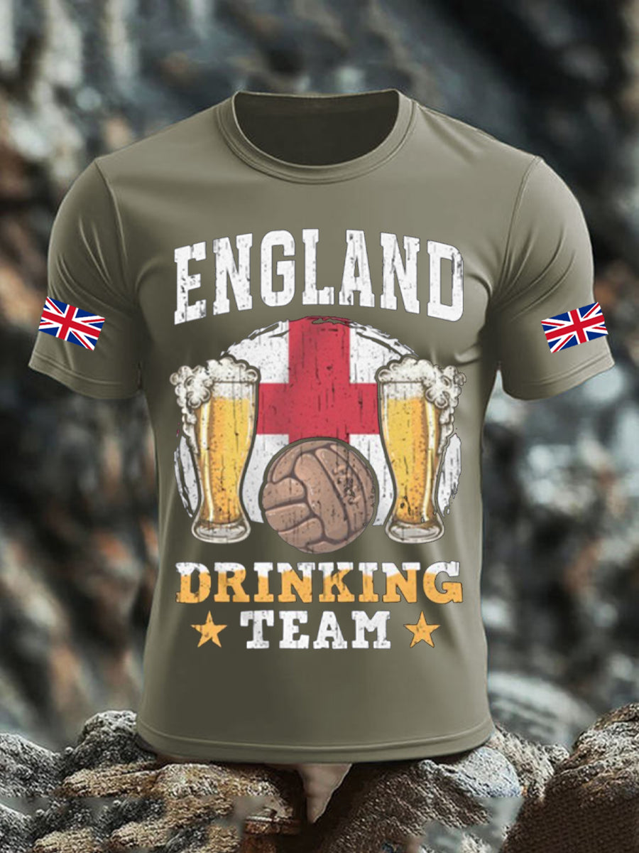 Men's UK Flag Liquor Printed T-shirt
