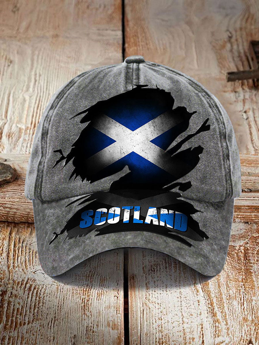 Unisex Scotland Flag Proud The Brave Printed Hat