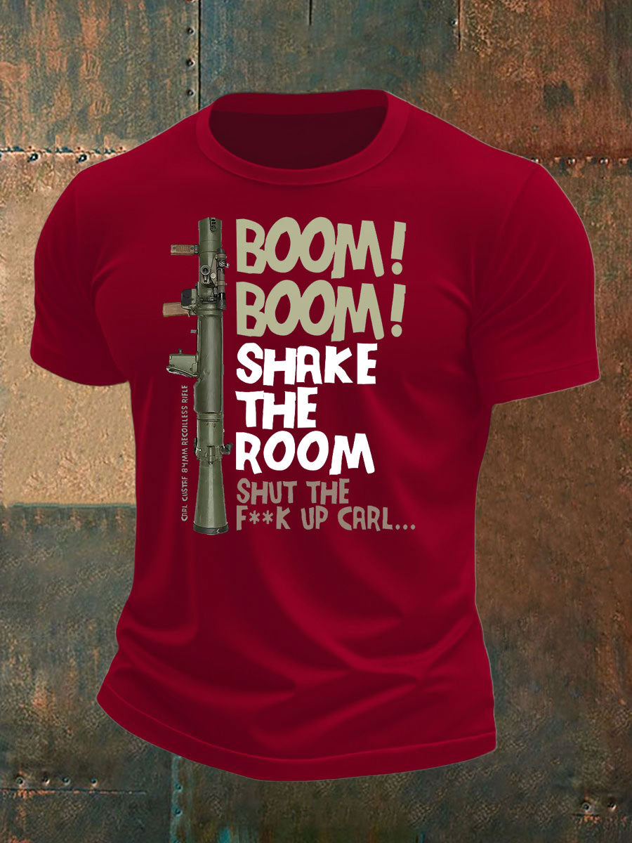 Men's British Veteran imitation cotton short-sleeved T-shirt