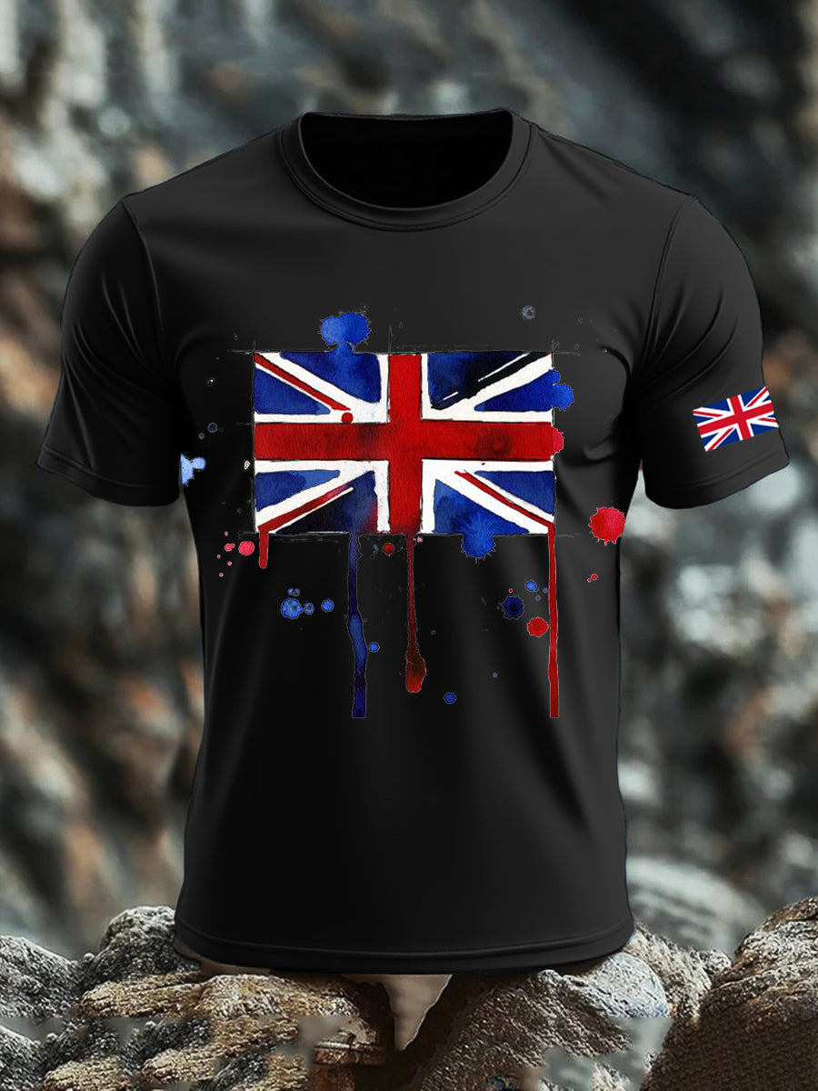 Men's UK Flag Printed T-shirt