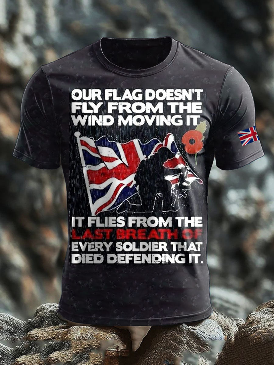 Men's British Veteran Print short sleeves t-shirt